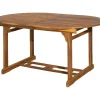 Outlet Artistiq Living Uitschuifbare Ovale Tuintafel Larissa 150 - 200 x 100cm, Acaciahout