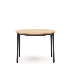 Outlet Kave Home Uitschuifbare Ronde Eettafel Montuiri 90-170 x 90cm