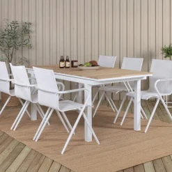 Online Nohr Uitschuifbare Tuintafel Constantina Teakhout, 180/240 x 90cm