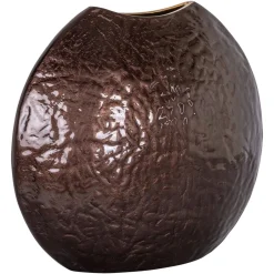 Clearance Richmond Interiors Vaas Jony 35cm, kleur Donkerbruin