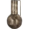 Clearance Richmond Interiors Vaas Leia 37cm hoog, kleur Rookzwart