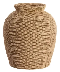 Clearance Light & Living Vaas Vedella kleur Lichtbruin