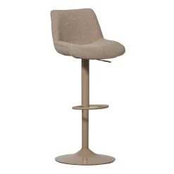Discount WOOOD Verstelbare Barkruk Marten Geweven stof, kleur (zithoogte 65-88cm) Zand