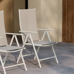 Online Nohr Verstelbare Tuinstoel Erikka Textileen Beige