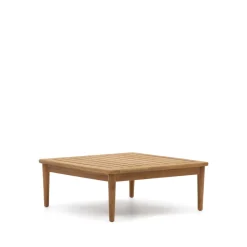 Discount Kave Home Vierkante Salontafel Portitxol hout, 80 x 80cm Teak