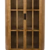 Outlet ZILT Vitrinekast Marlinda Rubberhout, 140 x 80cm