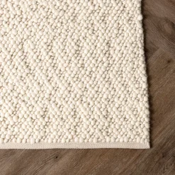 Nohr Vloerkleed Ilia Wol, kleur Off White Wit