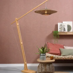 Discount GOOD&MOJO Vloerlamp Bali Bamboe, 207cm
