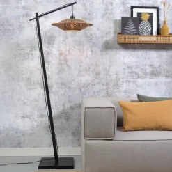 Clearance GOOD&MOJO Vloerlamp Bali Bamboe, Ø44cm