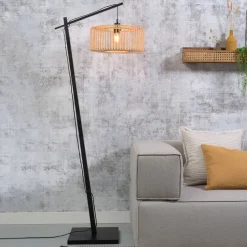 Sale GOOD&MOJO Vloerlamp Bromo Bamboe, 176cm