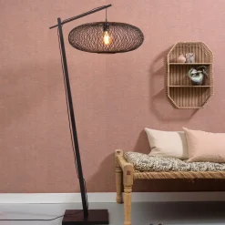 Outlet GOOD&MOJO Vloerlamp Cango Bamboe, 176cm