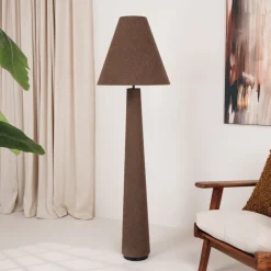 Outlet Light & Living Vloerlamp Devia Bouclé, 168cm