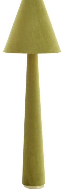 Clearance Light & Living Vloerlamp Devia Velvet, 168cm Groen