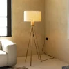 Best Zuiver Vloerlamp Fan Bamboo Bamboe en linnen, 155cm