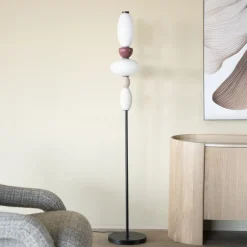 Online By-Boo Vloerlamp Garca Keramiek en glas, 163cm hoog Veelkleurig