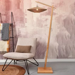 Online GOOD&MOJO Vloerlamp Iguazu Bamboe en jute, 176cm