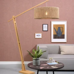 Online GOOD&MOJO Vloerlamp Iguazu Jute, 207cm Naturel