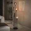 Discount LifestyleFurn Vloerlamp Janetta Glas en metaal, 5-lamps
