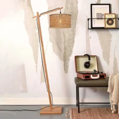 Hot GOOD&MOJO Vloerlamp Java Bamboe, 150cm