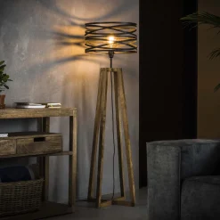 Outlet LifestyleFurn Vloerlamp Manuel 1-lamps, 140cm Slate Grey
