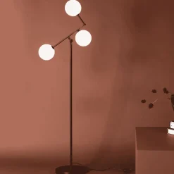 Hot Nohr Vloerlamp Mikah 3-lamps Zwart