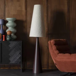 New Dutchbone Vloerlamp Miki Bouclé, 166cm