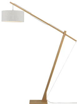 Discount GOOD&MOJO Vloerlamp Montblanc Bamboe en Eco linnen