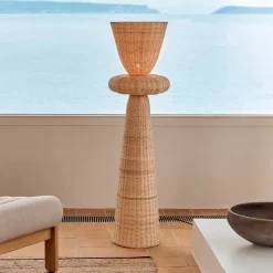 Online Kave Home Vloerlamp Neuda Rotan