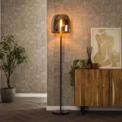 Online LifestyleFurn Vloerlamp Rift Smoke glas, 170cm Smoke grey glas