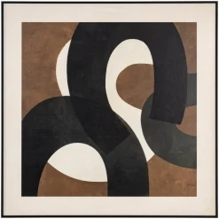 Richmond Interiors Wall Art Euphoria 80 x 80cm Bruin