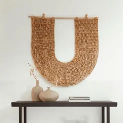 New MUST Living Wanddecoratie Ufo Abaca, 104 x 106cm
