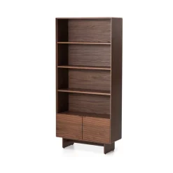 Hot Kave Home Wandkast Norlen Walnootfineer, 190 x 90cm Bruin