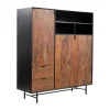 Clearance Tower Living Wandkast Taviano Sheesham- en mangohout, 150 x 135cm
