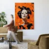 Urban Cotton Wandkleed Abby in maat en frame naar keuze