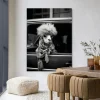 New Urban Cotton Wandkleed Alpaca In Taxi in maat en frame naar keuze