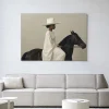 Urban Cotton Wandkleed Beige Rider in maat en frame naar keuze