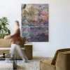 Online Urban Cotton Wandkleed Birch Tree Autumn 2 in maat en frame naar keuze