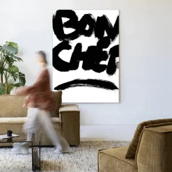 Online Urban Cotton Wandkleed Bon Chef in maat en frame naar keuze