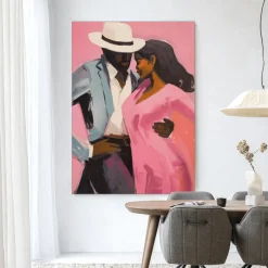 Hot Urban Cotton Wandkleed Cha Cha Cha in maat en frame naar keuze