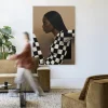 Sale Urban Cotton Wandkleed Chezzy in maat en frame naar keuze