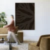 Sale Urban Cotton Wandkleed Circle Dark in maat en frame naar keuze