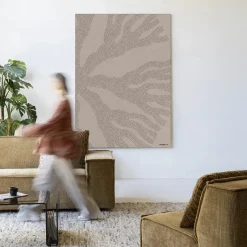 Clearance Urban Cotton Wandkleed Circle Light in maat en frame naar keuze