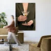 New Urban Cotton Wandkleed Classic Martini in maat en frame naar keuze