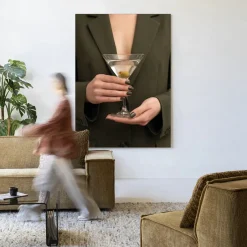 New Urban Cotton Wandkleed Classic Martini in maat en frame naar keuze