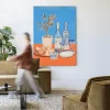 Urban Cotton Wandkleed Cocktail Table in maat en frame naar keuze