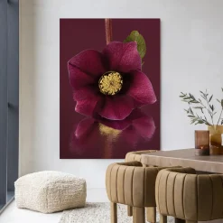 Discount Urban Cotton Wandkleed De Elegantie Van De Kerstroos in maat en frame naar keuze