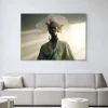 New Urban Cotton Wandkleed Editorial Crown in maat en frame naar keuze