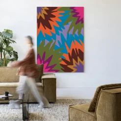 Discount Urban Cotton Wandkleed Fireworks in maat en frame naar keuze
