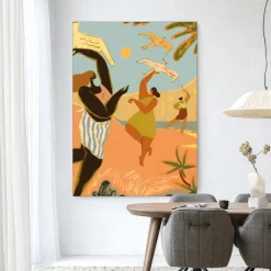Online Urban Cotton Wandkleed Fly High in maat en frame naar keuze
