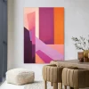 Best Urban Cotton Wandkleed Folded Lines in maat en frame naar keuze